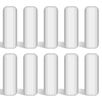 Abbildung von stonylab 10 Teiliges PTFE Magnetrührstäbchen Set, 20 mm beschichtet Stir Bar Set Magnetrührstäbe Weißer Rührmischer für Rührer, PK