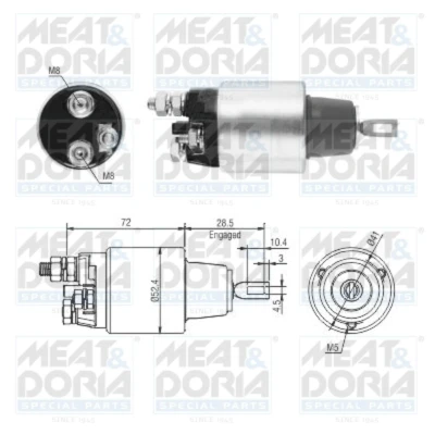 Abbildung von Magnetschalter, Starter MEAT &amp; DORIA 46286