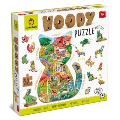 Abbildung von Ludattica Woody Puzzle Welpen