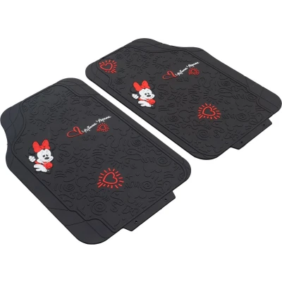 Abbildung von MICKEY AND FRIENDS 10901 Fußmattensatz PVC vorne 2 schwarz Universelle passform 44 x 65 cm