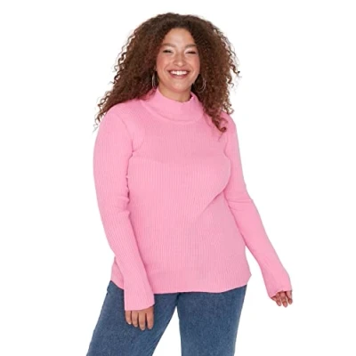 Abbildung von Trendyol Damen Tbbaw23an00022/Pembe Sweatshirt, Rose, XXX Large