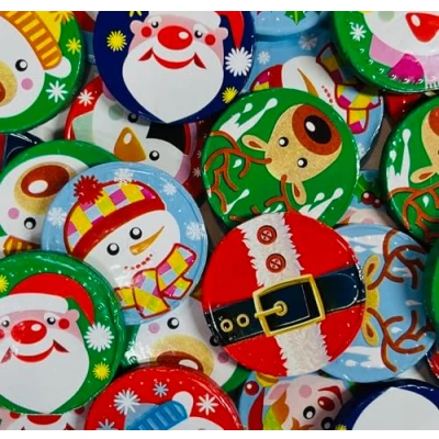 Abbildung von 5x 85g Schokotaler Weihnachten aus Milchschokolade I ca. 60 Stück Ideal als Weihnachtsteller und Adventskalender Füllung, für Nikolaus Geschenke mit OYOY Weihnachtssticker