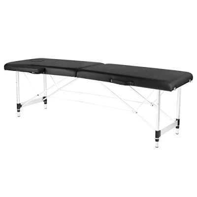 Abbildung von Klapp Massageliege alu komfort 2 teilig black