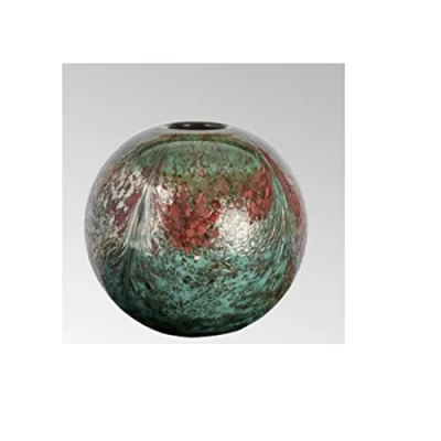 Abbildung von Lambert Vase, Blumenvase Bellotto Glas Farbe: Smaragd Multicolor klein (ØxH) 21 x 20 cm