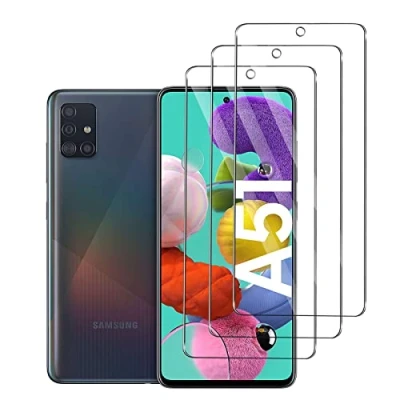 Abbildung von [ 3 Stück] Schutzfolie für Samsung Galaxy A51, 9H, Anti Kratzen Glasfolie, Frei von Kratzern, HD Displayschutzfolie A51