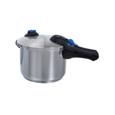 Abbildung von BK Schnellkochtopf aus mattem Edelstahl ø 22 cm / 6 Liter