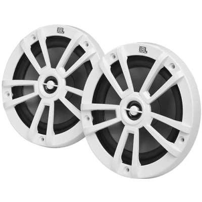 Abbildung von JBL Stage Marine Lautsprecher Wasserdicht 6 1/2&quot; (160mm) 180 Watt Zwei Wege Hoch Seetaugliche Bootslautsprecher UV und Salzwasser resistente outdoor Einbaulautsprecher Farbe: Weiß