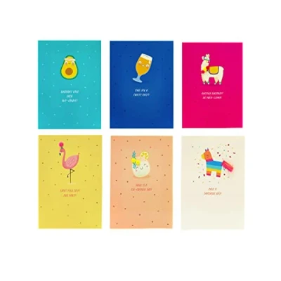Abbildung von UK Greetings 6 Geburtstagskarten für ihn/sie/Freund lustiges Design