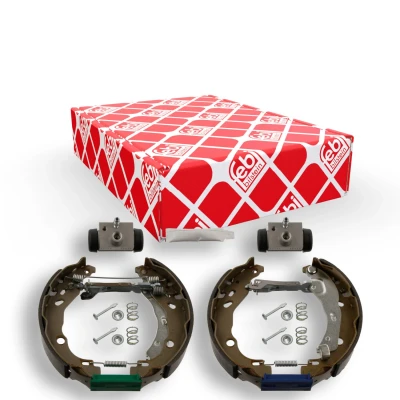 Abbildung von FEBI BILSTEIN 37239 Bremsensatz, Trommelbremse Hinterachse mit Radbremszylinder, Zubehör, Anbaumaterial RENAULT: CLIO 2, THALIA 2