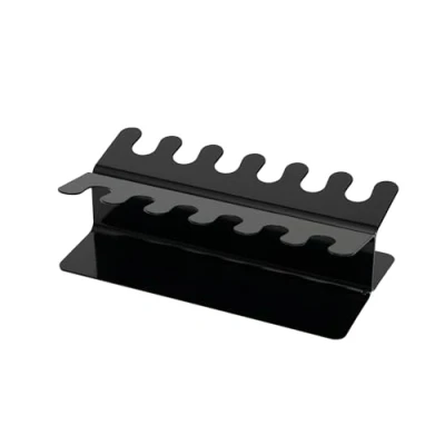 Abbildung von MAUL Stempelträger 22,5x12x6,5 cm Eleganter Stempelhalter in gerader Ausführung Platzsparender Büro Organizer für bis zu 12 Stempel Ideal Datumstempel und Firmenstempel Schwarz