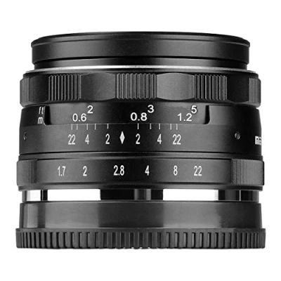 Abbildung von Meike 35mm f1.7 Großes APS C Kameraobjektiv mit Fester manueller Fokussierung für Sony A6500 A6300 A6000 A6100 NEX3 NEX5 NEX6 NEX7 A5000 A5100 A9 A7