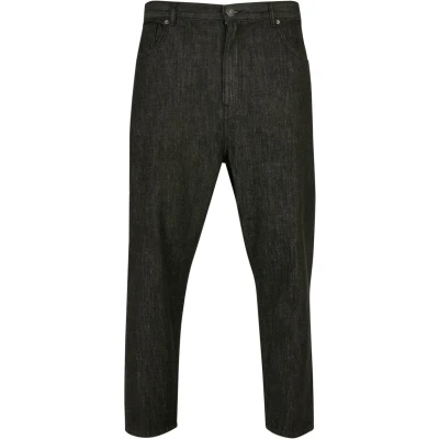Abbildung von Urban Classics Cropped Tapered Jeans Fit, Herren, Größe: 38, Realblack washed