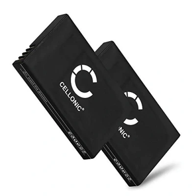 Abbildung von CELLONIC 2X Ersatzakku für Polycom Kirk 5020, 5040, Spectralink 7520, 7540, 7622, 7202, 7502, 5020 Telefon Ersatz Akku 84743424, ICP73048, 950mAh wiederaufladbare Batterie Telefonakku