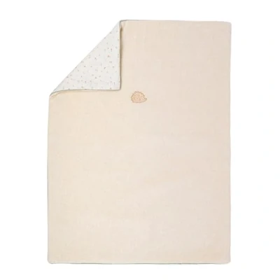 Abbildung von Nattou Kuscheldecke aus Baumwolle und Velours, Igel Zoë, 75 x 100 cm, Mila, Zoë Lana, Beige