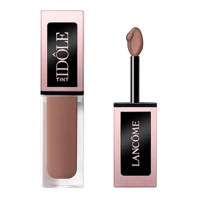 Abbildung von Lancôme Idôle Tint 11 Rich Espresso, flüssiger Lidschatten, langanhaltendes Augen Make up mit schimmerndem Finish, Applikatorschwämmchen, Lidschatten in Braun, 7ml