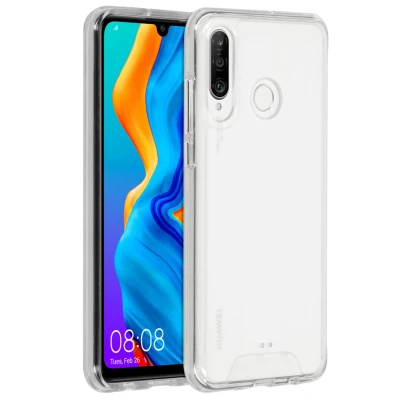 Abbildung von Huawei P30 Lite Hülle Kunststoff Accezz Hard Case/Backcover Handyhülle Transparent Shockproof/Stoßfest