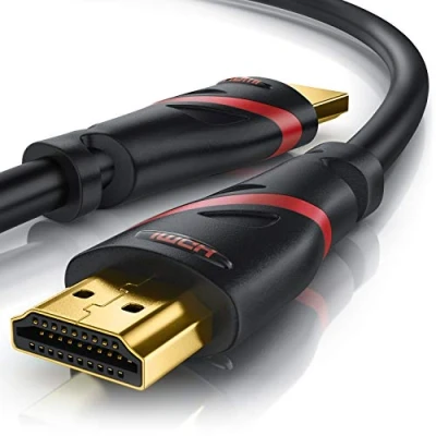 Abbildung von CSL 8K HDMI Kabel 2.1 5m Meter @ 60Hz / 120Hz 4K 240Hz 48 Gbit/s 2.0a 2.0b 3D Highspeed Ethernet HDTV UHD II Dynamic HDR 10+ eARC Variable Refresh Rate VRR