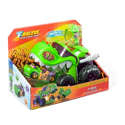 Abbildung von T Racers Mega Wheels Rex Vehicle Launcher with 1 Exclusive Driver and Vehicle. Compatible Other Racer Cars