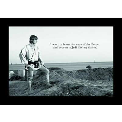 Abbildung von Komar Poster &quot;Star Wars Classic Luke Quote&quot;, Star Wars, (1 St.), Kinderzimmer, Schlafzimmer, Wohnzimmer