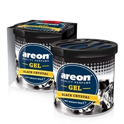 Abbildung von AREON Lufterfrischer Gel CAN Auto Duft Duftdose Raumduft Erfrischer Autolufterfrischer (Black Crystal)