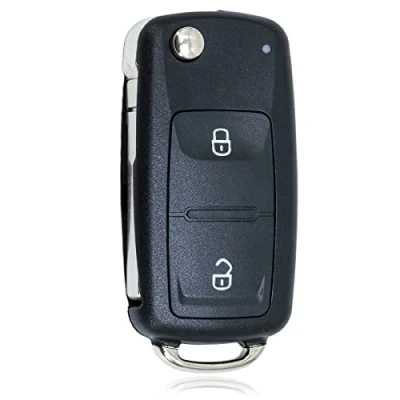 Abbildung von 2 Tasten Schluessel Gehaeuse Klappschluessel Fernbedienung Autoschluessel für VW Volkswagen MK4 Bora Golf 4 5 6 Passat Polo Touran
