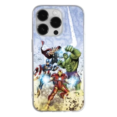 Abbildung von ERT GROUP Handyhülle für Apple iPhone 14 PRO MAX Original und offiziell Lizenziertes Marvel Muster Avengers 003 optimal an die Form des Handy angepasst, hülle aus TPU