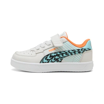 Abbildung von Puma Caven 2.0 Poised 2 Race Sneakers Kinder Schuhe Feather Gray/Safe Lake/Black Größe: 31