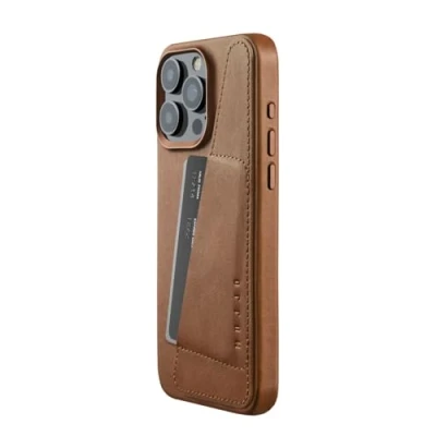 Abbildung von MUJJO Lederhülle Wallet iPhone 15 Pro Max braun CL 042 TN