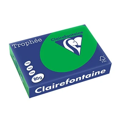 Abbildung von 5 x Clairefontaine Kopierpapier Trophee A4 80g/qm VE=500 Blatt billard