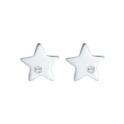 Abbildung von Elli STAR Ohrringe für Kinder, Größe: One Size, Silber