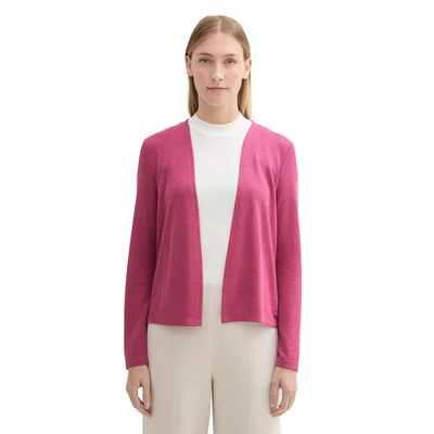 Abbildung von TOM Tailor Strickjacke, Damen, Größe: Small, Pink velvet