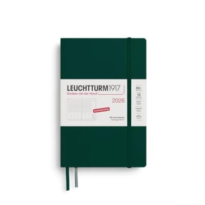 Abbildung von LEUCHTTURM1917 372588 Wochenplaner Paperback (B6+) 2026, 12 Monate, Forest Green, Deutsch