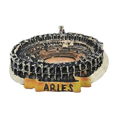 Abbildung von 3D Arles Frankreich Kühlschrank Kühlschrankmagnet Tourist Souvenirs Handmade Harz Handwerk Magnetische Aufkleber Home Küche Dekoration Reise Geschenk