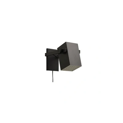 Abbildung von FRANDSEN Wandlampe BF Quadro, schwarz, Breite 14 cm, Metall