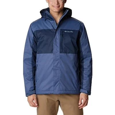 Abbildung von Columbia Men&#039;s Tipton Peak II Insulated Winter Jacket, Raw Honey, Shark, M