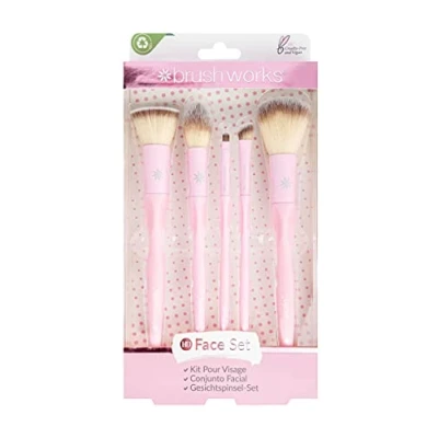 Abbildung von Brushworks HD Complete FACE SET Pinselset, Damen, Größe: One Size, Pink