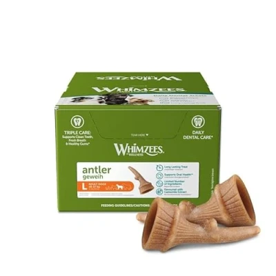 Abbildung von Whimzees Occupy Antler L, 60 g, bulk (22 pk/ps)