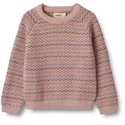 Abbildung von Wheat Nanna Strickpullover für Kinder, Größe: 98, Dry rose