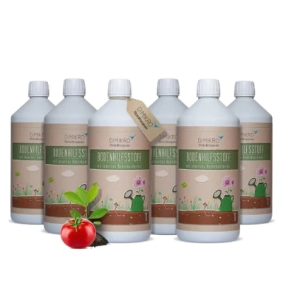 Abbildung von Effektive Mikroorganismen aktiv 6 Liter EM DIMIKRO® Bodenhilfsstoff anwendungsfertig für Garten &amp; Landwirtschaft, als Bodenaktivator, Kompostbeschleuniger, Pflanzenschutz 100% vegan