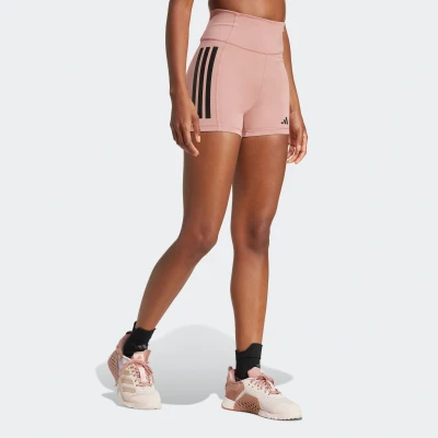 Abbildung von adidas Performance Optime 3 Stripes 1/4 Tights, Damen, Größe: XLx5&quot;, Warm clay