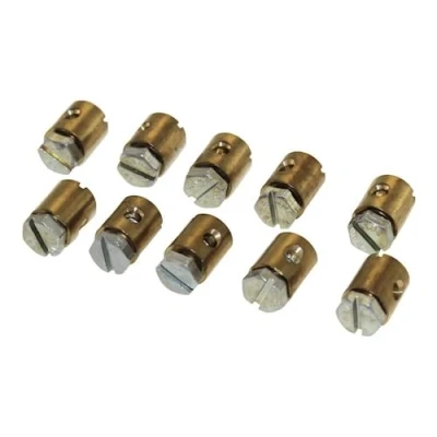 Abbildung von 10x Bowdenzug Schraubnippel Klemmnippel 8x9 mm kompatibel mit Puch Hercules Kreidler Zündapp Mofa Moped Mokick