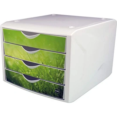 Abbildung von HELIT Schubladenbox the chameleon, mit 4 Schubladen, geschlossen, stapelbar
