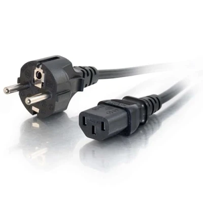 Abbildung von C2G 88544 3M Strom Kabel (IEC320C13 to CEE 7/7) 9 Foot Kettle Lead Cord, Schwarz