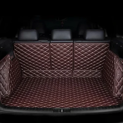 Abbildung von Kofferraum Schutzmatte für BMW X4 2014 2017, Kofferraummatte Antirutschmatte Auto Kofferraumschutz Kofferraumwanne Zubehör,Coffee