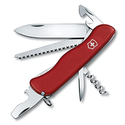 Abbildung von Victorinox Schweizer Taschenmesser, Forester, Multitool, Swiss Army Knife mit 12 Funktionen, Feststellklinge, Dosenöffner, Schraubendreher 3 mm