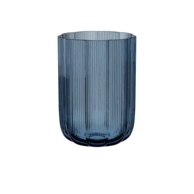Abbildung von Villeroy &amp; Boch Fleur Bleu Vase 22,5 cm Blau, Spülmaschinenfest, Große Tischvase, Handgefertigt und Mundgeblasen, Dekorative Glasvase, Blumenvase, hoch, Deko Wohnung, Dekoration, Glas