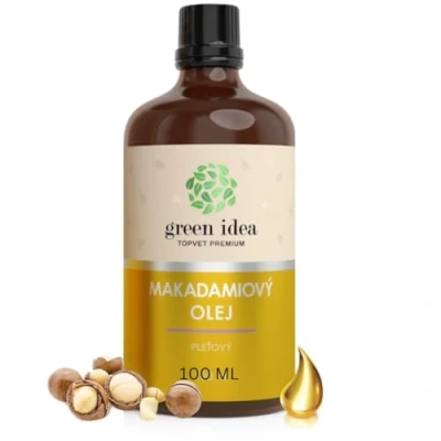 Abbildung von Green idea Macadamianussöl 100ml Macadamia Öl 100% Kaltgepresst Rein &amp; Natürlich Trägeröl für Haut Körperpflege Haarpflege Trockenes Haar Spliss Entferner 100 ml