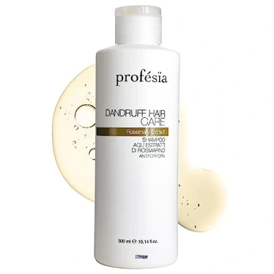 Abbildung von PROFESIA Antischuppen Shampoo mit Rosmarin 300 ml. Reinigendes für fettiges Haar, stärkt, trocknet nicht aus. Professionelles gegen Juckreiz und zur Sebumregulierung.