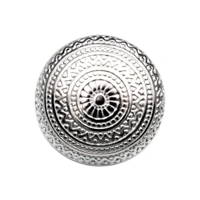Abbildung von Hartmann Knöpfe Knopf 10 Stück tolle silber Metallknöpfe mit filigranem Muster gewölbt