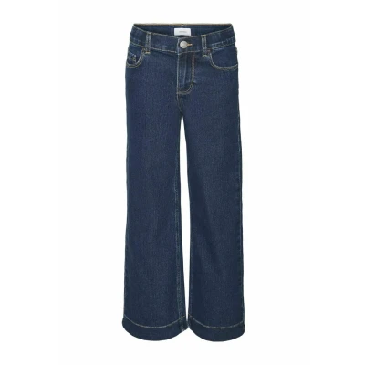 Abbildung von VERO MODA Mädchen Vmdaisy Hr Wide Denim Jeans Vi3440 Girl Hose, Blau, 116 EU